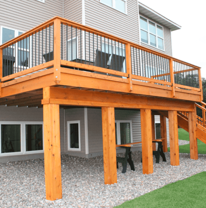 new deck construction project